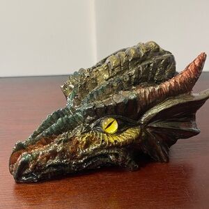 Vibrant Dragon Head  - Handmade with Resin